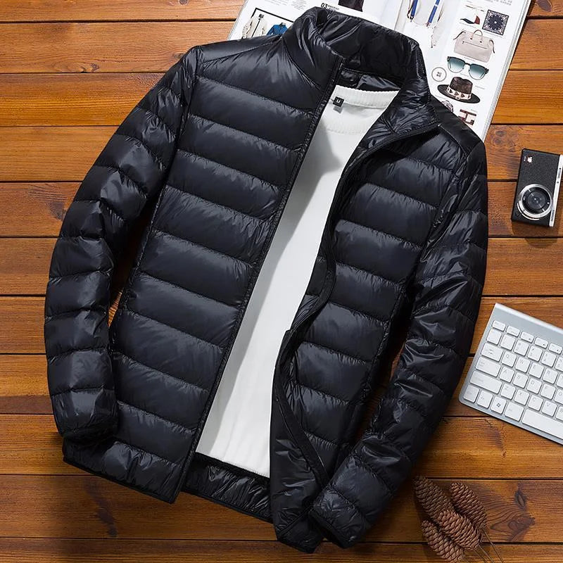 Men Winter Cotton Coat Lightweight Trendy Short Thick Warm Winter Clothes Black Red Blue White Green Sports Casual Use